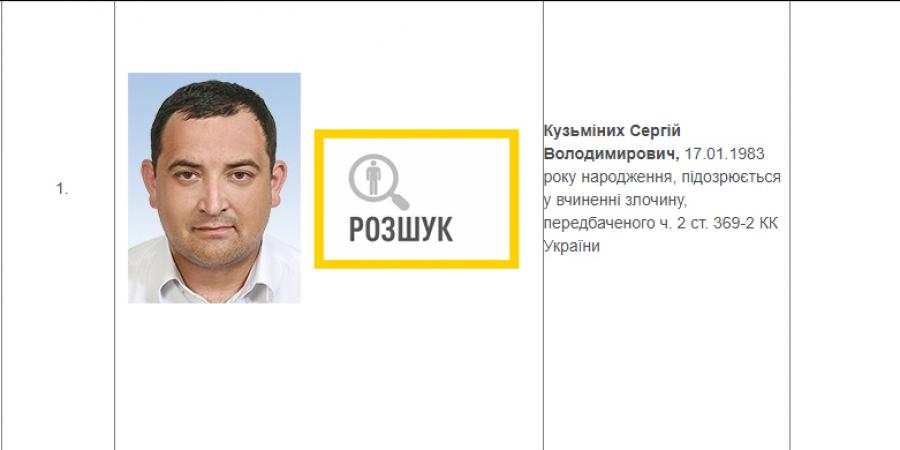 Нардепа від Слуги Народу Сергія Кузьміних оголосили в розшук - Корупціонер в Україні